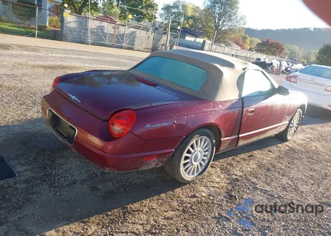 2004 Ford Thunderbird из США, поврежденный, VIN 1FAHP60A84Y106414